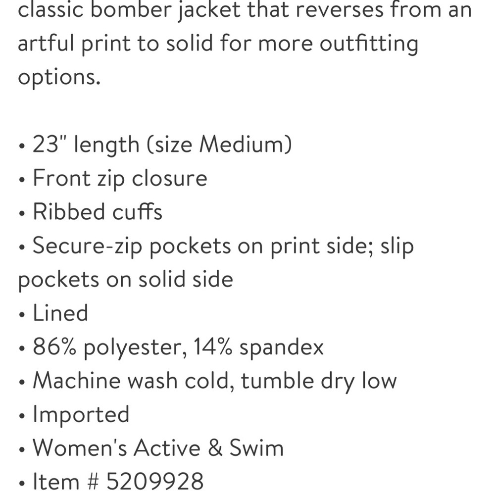 ZELLA Street To Studio Reversible Bomber Jacket - Picture 17 of 17